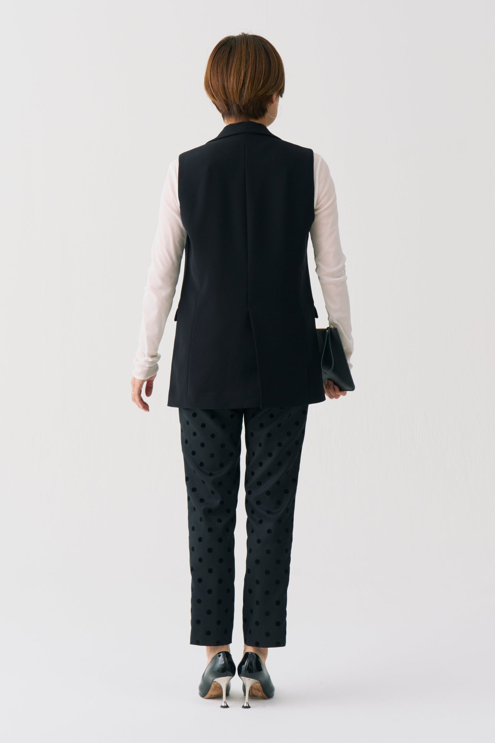Flocked Dot Pants