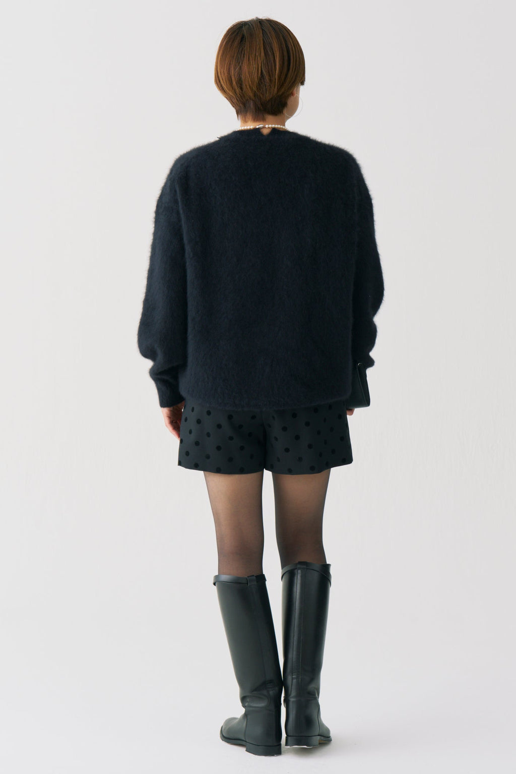 Flocked Dot Short Pants
